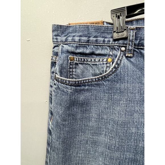 Chaps Jeans Mens Size 40x32 Straight Fit‎ Denim Blue Casual - Picture 2 of 9